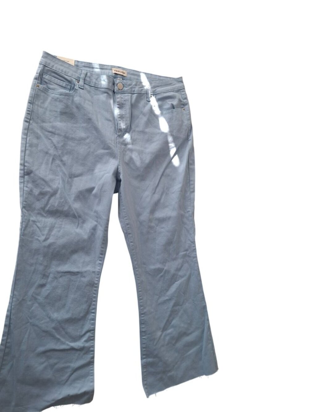 Sneak Peek Kick Flare Jeans Womens 16 High Rise Stretch Denim Y2K Boho Chic